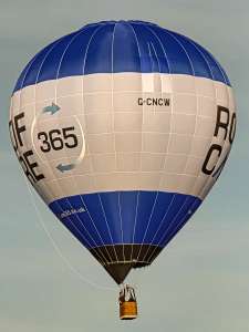 Roofcare hot air balloon G-CNCW, a Diamond S-77