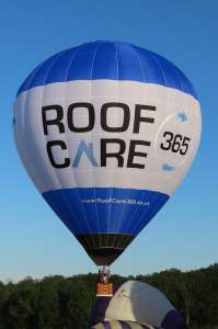 Roofcare hot air balloon G-CNCW, a Diamond S-77, added to the archive 7 September 2026. Photograph by G Bann