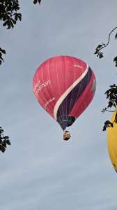 Albert Goodman hot air balloon G-CNDB, a Cameron Z-120, seen at Sion Hill, Bath and North East Somerset, United Kingdom on 2 August 2026. Photograph by Dave