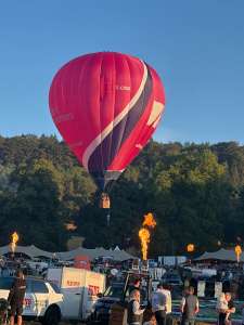 G-CNDB hot air balloon, a Cameron Z-120, added to the archive 15 September 2026. Photograph by markneal