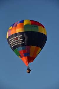 G-CNEB hot air balloon, a Cameron SPORT-70. Photograph by Dave