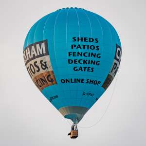 G-CPAF hot air balloon, a Diamond S-90. Photograph by Dave