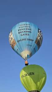 G-CPAF hot air balloon, a Diamond S-90, seen at Box, Wiltshire, United Kingdom on 24 May 2026. Photograph by Dave
