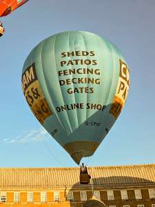 G-CPAF hot air balloon, a Diamond S-90, seen at City Centre, Bristol, United Kingdom on 20 July 2026. Photograph by Dave