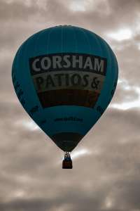 G-CPAF hot air balloon, a Diamond S-90, seen at Horningsham, Wiltshire, United Kingdom on 11 September 2026. Photograph by Dave
