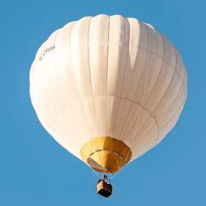 G-CRBV hot air balloon, a Balony Kubicek SPOL. S R.O. BB26, seen at Leigh Woods, North Somerset, United Kingdom on 7 August 2026. Photograph by Dave