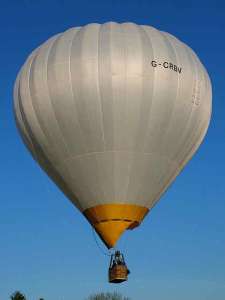 G-CRBV hot air balloon, a Balony Kubicek SPOL. S R.O. BB26, added to the archive 7 September 2026. Photograph by G Bann