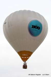 G-CRBV hot air balloon, a Balony Kubicek SPOL. S R.O. BB26, added to the archive 7 September 2026. Photograph by Balloon Spotters Archive