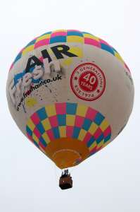 G-CRZE hot air balloon, an Ultramagic M-105, added to the archive 7 September 2026. Photograph by G Bann