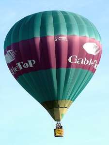 G-CTEL hot air balloon, a Cameron N-90. Photograph by G Bann