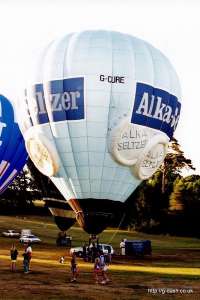 G-CURE hot air balloon, added to the archive 27 August 2026. Photograph by Mike Clarke
