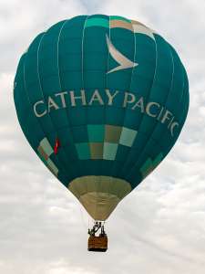 Cathay Pacific hot air balloon G-CXCX, a Cameron N-90
