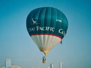G-CXHK hot air balloon, a Cameron N-77. Photograph by Balloon Spotters Archive