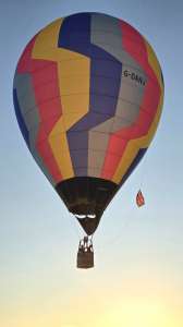 G-DANJ hot air balloon, a Cameron TR-65. Photograph by Dave