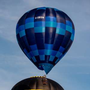 G-DBSN hot air balloon, a Diamond P-60, seen at Arrow, Warwickshire, United Kingdom on 30 May 2026. Photograph by Dave