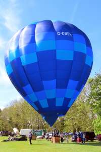 G-DBSN hot air balloon, a Diamond P-60, added to the archive 7 September 2026. Photograph by G Bann