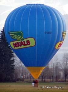 G-DEKA hot air balloon, a Cameron Z-90. Photograph by slowfly.it