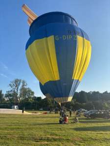 G-DIPZ hot air balloon, a Thunder AND Colt Colt 17A, seen at Bath and North East Somerset, England, United Kingdom on 9 July 2026. Photograph by R0nN1e
