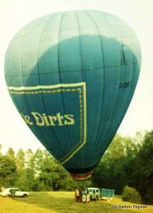 G-DIRT hot air balloon, a Thunder AX7-77Z, added to the archive 7 September 2026. Photograph by Mel Kirby