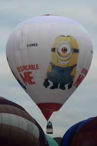 G-DMEE hot air balloon, a Cameron Z-105. Photograph by G Bann