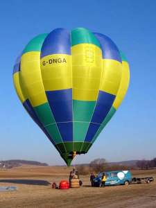 G-DNGA hot air balloon, a Balony Kubicek SPOL. S R.O. BB20. Photograph by Kubicek Balloons