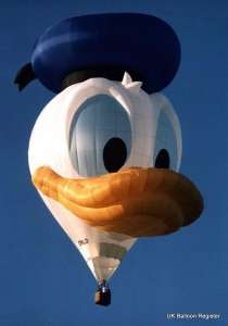 G-DNLD hot air balloon, a Cameron DONALD-97. Photograph by Cameron Balloons