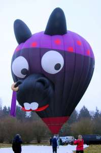 G-DONK hot air balloon, an Ultramagic M-77. Photograph by G Bann