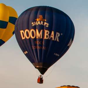 Doom Bar hot air balloon G-DOOM, a Cameron Z-105