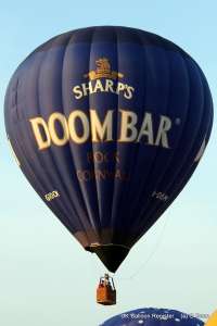 Doom Bar hot air balloon G-DOOM, a Cameron Z-105. Photograph by Balloon Spotters Archive