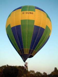 G-DUNG hot air balloon, a SKY 65-24. Photograph by Andrew Garrett