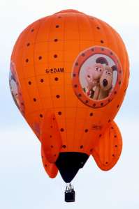 Bristol Childrens Hospital hot air balloon G-EDAM, an Ultramagic M-77C (grand appeal, rocket), added to the archive 7 September 2026. Photograph by G Bann