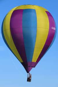 G-EDSU hot air balloon, a Kidd Sackville BM-56. Photograph by G Bann