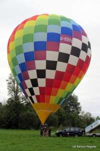 G-EEFA hot air balloon, a Cameron Z-90. Photograph by Trev Read