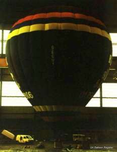 G-EGUY hot air balloon, a SKY 220-24. Photograph by Mel Kirby
