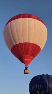 G-EHEH hot air balloon, a Lindstrand Technologies LTL Series 1-90, seen at Oswestry, Shropshire, United Kingdom on 23 August 2026. Photograph by Dave
