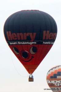 G-ENRI hot air balloon, added to the archive 27 August 2026. Photograph by Kevin Boon