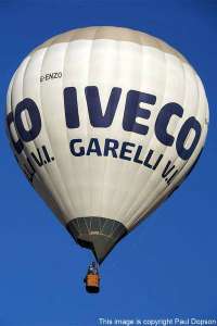 G-ENZO hot air balloon, a Cameron Z-105. Photograph by Paul Dopson