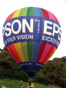 G-EPSN hot air balloon, an Ultramagic M-105. Photograph by M Cleaves