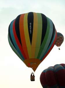 G-EVET hot air balloon, a Cameron C-80, added to the archive 7 September 2026. Photograph by Balloon Spotters Archive