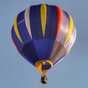 G-EXHL hot air balloon, a Cameron C-70, seen at Arrow, Warwickshire, United Kingdom on 29 May 2026. Photograph by Dave