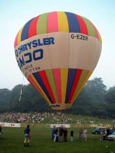 G-EZER hot air balloon, added to the archive 27 August 2026. Photograph by Andrew Garrett