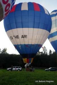 G-EZXO hot air balloon, added to the archive 27 August 2026. Photograph by Swedish Balloon Federation Website
