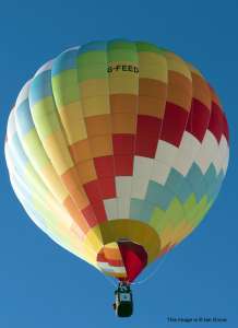 G-FEED hot air balloon, a Cameron Z-90. Photograph by Ian Grove