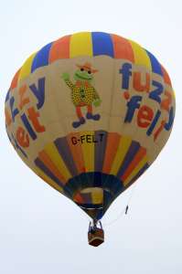 G-FELT hot air balloon, a Cameron N-77, added to the archive 7 September 2026. Photograph by G Bann