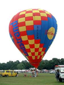 G-FLEW hot air balloon, a Lindstrand Balloons LBL 90A. Photograph by Balloon Spotters Archive