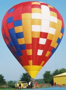 G-FRIL hot air balloon, a Lindstrand HOT AIR Balloons LBL 105A. Photograph by slowfly.it