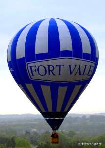 G-FVEL hot air balloon, a Cameron Z-90. Photograph by Richard Gahan