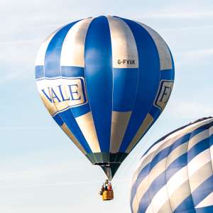 G-FVUK hot air balloon, a Cameron SPORT-90. Photograph by Dave