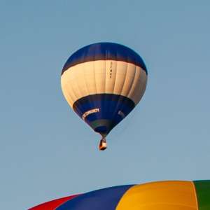 G-FWAY hot air balloon, a Lindstrand Balloons LBL 90A, seen at Leigh Woods, North Somerset, United Kingdom on 8 August 2014. Photograph by Dave