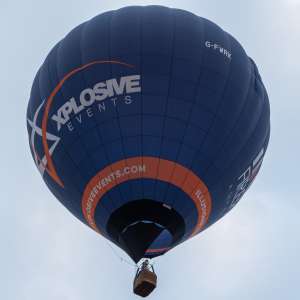 G-FWRK hot air balloon, a Cameron Z-105. Photograph by Dave